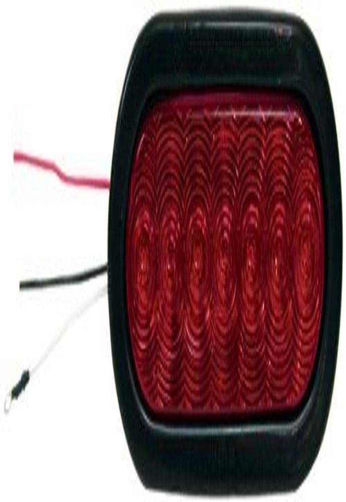 Peterson V420Kr-3 Piranha Red 3" Led Oval Stop, Turn And Tail Light Kit